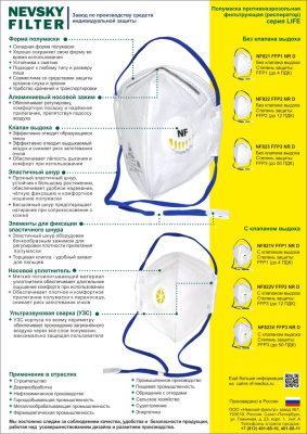Респиратор NF823, FFP3